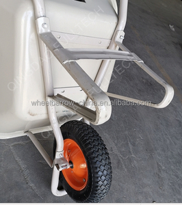 Matériel de construction équipement de transport <span class=keywords><strong>brouette</strong></span> japonais PU mousse pneu <span class=keywords><strong>roue</strong></span> <span class=keywords><strong>jaune</strong></span> pneu prestar vert 65L chariot à roues japon - Product Image 6