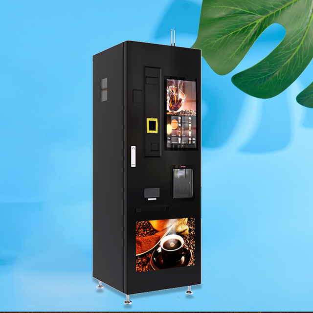 Cold and Hot Fresh Ground Coffee Machine Vending Fully Automatic Vending Machine for Airport, Government Agencies,Business Hall