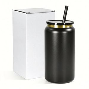 New Arrival Powder Coating 16oz Stainless Steel Double Walls Insulated Vacuum <b>Mason</b> <b>Jar</b> Tumbler Anc Straw and <b>Lid</b> - Product Image 3