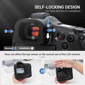 Accesorio de cámara JJC con diseño nuevo de silicona para ojo de pez para <span class=keywords><strong>Canon</strong></span> EOS <span class=keywords><strong>R1</strong></span> - Product Image 6