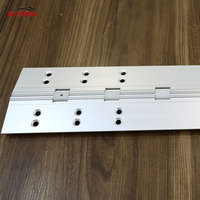 Charnière de piano dissimulée en aluminium à longueur personnalisée, charnière continue pleine surface pour portes d'armoires, tables pliantes et armoires