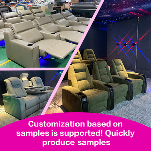 Электрическое кресло-реклайнер класса люкс для домашнего кинотеатра, мультимедийной студии, виллы, сиденья для просмотра фильмов - Product Image 6