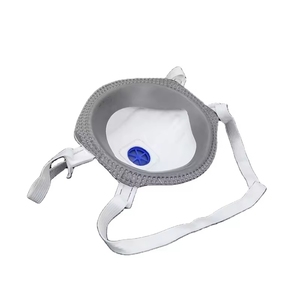 Masque facial jetable FFP3 avec valve et attaches auriculaires, protection anti-poussière 4 couches - Product Image 6