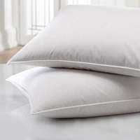 Coussin en coton doux, intérieur en duvet de canard, remplissage de plumes, pour maison, hôtel, forme carrée, vente en gros, 1 pièce