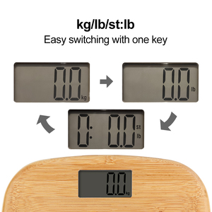 <span class=keywords><strong>Scala</strong></span> di bambù naturale eco-friendly potenza USB ricarica batteria libera 180kg/400lb/28st digitale <span class=keywords><strong>scala</strong></span> del corpo domestico - Product Image 5