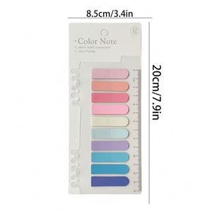 Morandi Color PET Index Paste Writable Custom Book <b>Label</b> Students Tear-Notepad Self-Adhesive Transparent Tabs School Use - Product Image 2