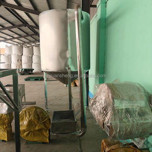 Prix du recyclage des déchets plastiques aujourd'hui : Combien coûte une tonne ? Silo en acier inoxydable avec ventilateur, réservoir de stockage, fabrication de granulés plastiques - Product Image 2