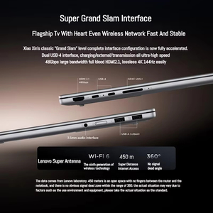 โน้ตบุ๊ก XiaoXin Pro 14GT รุ่นปี 2025 ของแท้ใหม่แกะกล่อง พร้อมหน่วยประมวลผล R7-H350/R9-H365 แรม 32GB ความจุ 1TB หน้าจอ OLED 14 นิ้ว ความละเอียด 2.8K เหมาะสำหรับเล่นเกม ธุรกิจ และงานออฟฟิศ - Product Image 6
