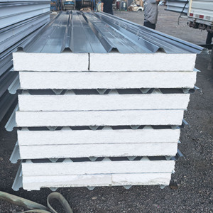 Panel Sándwich de Espuma para Paredes a Buen <span class=keywords><strong>Precio</strong></span>, Panel Aislante Ligero Prefabricado, Panel Sándwich para Techos y Paredes - Product Image 1