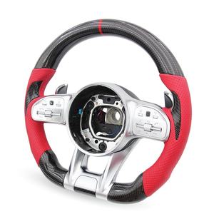 Volant de direction en fibre de carbone en gros pour Mercedes Benz W213 <span class=keywords><strong>GLA</strong></span> <span class=keywords><strong>45</strong></span> Classe E W205 W222 - Product Image 1