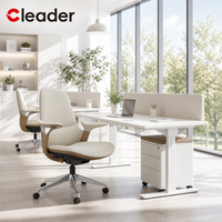 Chaise de bureau exécutive professionnelle en cuir, réglable, à dossier en S, pour poste de travail de direction, avec contrôle central du dossier, pour tâches de gestion