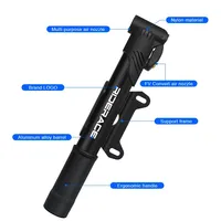 Pompe à vélo RIDERACE en alliage d'aluminium multicolore, pompe à air manuelle pour vélo, gonfleur de vélo pour valve Schrader Presta AV/FV