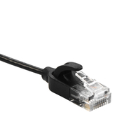 Câble Ethernet UTP Cat6 Slim de Haute Qualité UKCOM avec Conducteur en Cuivre Nu, Gaine en PVC, Connecteurs RJ45
