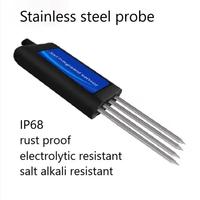 Testeur de sol 7 en 1 IoT Lora RS485 Modbus IP68 ABS étanche 4-20mA NPK EC Conductivité Température Humidité PH Capteur d'humidité du sol