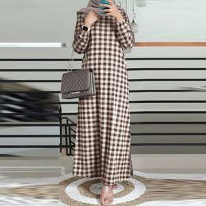 <span class=keywords><strong>Alharamain</strong></span> Jubah, Túnica Musulmana India, Caftán de Moda, Vestido Formal de Manga Larga para Mujer, Cuello Redondo y Tallas Grandes para Primavera - Product Image 3