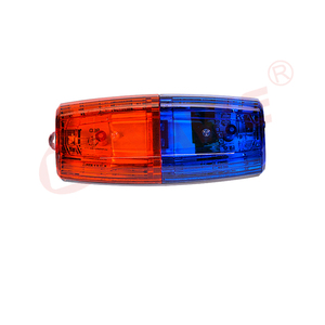 สัญญาณไฟจราจร LED พลังงานแสงอาทิตย์ IP68ไฟเตือนสีแดงสีน้ำเงิน - Product Image 1
