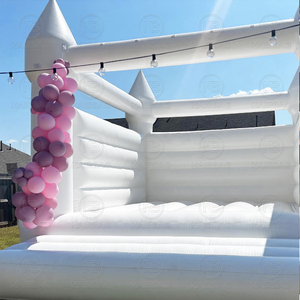 Castillo Hinchable Blanco Brincolín Inflable de 13 x 11.5 pies Casa Burbuja de 10 pies Carpa Domo <span class=keywords><strong>para</strong></span> Fiestas de Boda - Product Image 5