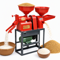 Décortiqueuse de riz électrique de qualité industrielle, portable, polyvalente pour usage domestique, avec fonctions de décorticage, de broyage et de polissage