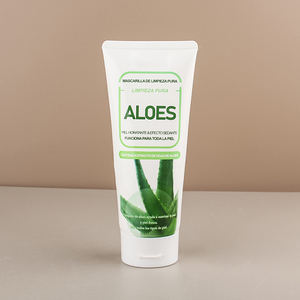 Tube souple en plastique à bouchon rabattable de 180 g, tube vide pour soins de la peau, pour <span class=keywords><strong>gel</strong></span> d'<span class=keywords><strong>aloe</strong></span> <span class=keywords><strong>vera</strong></span>, nettoyant, lotion corporelle, crème pour les mains, sous-emballage - Product Image 2