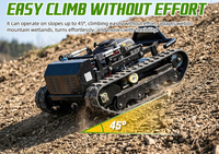 Tondeuse robot agricole télécommandée sur chenilles de haute qualité, homologuée CE, pour la coupe de l'herbe et le débroussaillage