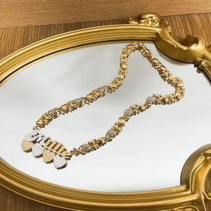 QIUHAN Collana Personalizzata OEM a Doppio Strato in Acciaio Inossidabile con Incisione <span class=keywords><strong>e</strong></span> Catena XO, Regalo Personalizzato per <span class=keywords><strong>Amici</strong></span> <span class=keywords><strong>e</strong></span> Innamorati - Product Image 6