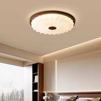 Lumière LED de chambre à coucher de style chinois naturel, rétro français vintage, installation encastrée, acrylique, nouveau style chinois, éclairage complet de la maison
