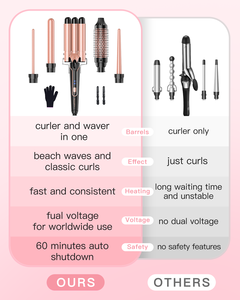 Electric <b>Hair</b> Salon Multifunctional Ceramic Long Barrel 5 Barrel Interchangeable Thermal Brush Set Custom <b>Wave</b> Curling Household - Product Image 4