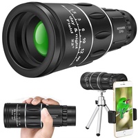 Telescopio Monocular 16x52 de Alta Potencia con Doble Enfoque, Zoom Óptico, Alta Magnificación y Largo Alcance