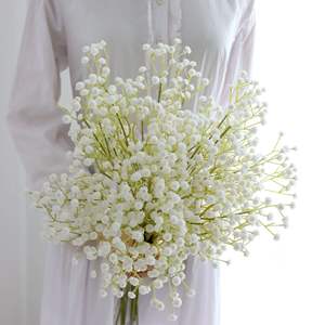 <span class=keywords><strong>Bouquet</strong></span> <span class=keywords><strong>de</strong></span> <span class=keywords><strong>mariée</strong></span> artificiel en gypsophile verte fantôme fait à la main pour mariage, Halloween, Noël <span class=keywords><strong>et</strong></span> décoration intérieure, style moderne - Product Image 1