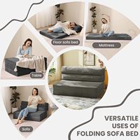 Bequemes Doppel-Liebessofa 2-Sitzer L-förmiges Ausziehbares Schlafsofa Faltbares Schlafsofa Hochdichter Schaumstoff Modernes Design Multifunktional für Hotels