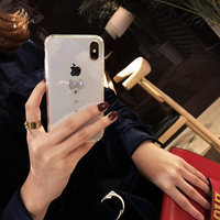 Coque transparente souple pour téléphone portable, avec strass, personnalisée, adaptée pour iphone 13, nouveauté 2022