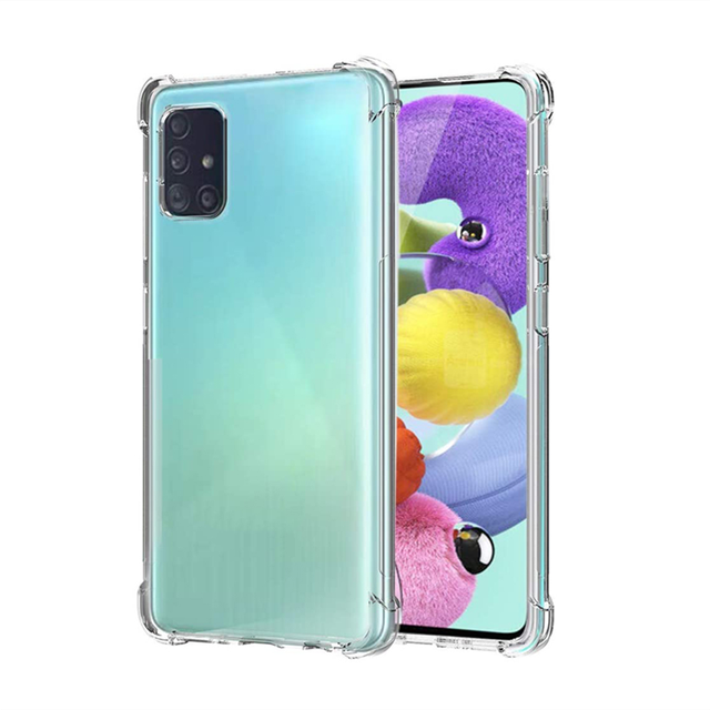 Shockproof Clear Case for Samsung Galaxy A11 A21 A21S A31 A41 A51 A71 A30 A40 A50 A50S A70 Soft Silicone Cover