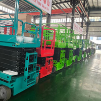 Plateforme élévatrice mobile entièrement automatique de type ciseaux, autopropulsée, électrique, hauteur de levage maximale de 12 m, plateforme de travail en hauteur