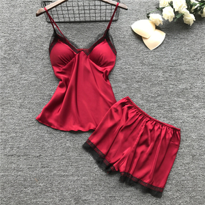 High Quality Sexy Women Four Piece Pajamas Set <strong>Silk</strong> Nightgowns Sexy Lace Robe Set <strong>Ladies</strong> Elegant Loungewear <strong>Silk</strong> <strong>Pyjamas</strong> - Product Image 5