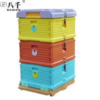 Colmena térmica de plástico de 3 capas, caja de abeja de HDPE, langsstroth, 10 marcos