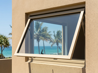 Ventanas Abatibles de Aluminio de Alta Seguridad con Sistema de Cerradura Personalizado en Color y Tamaño, Arquitectura Moderna