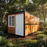 Maison conteneur pliable de type Z de 20 pieds, gain de place, faible coût, temporaire, étanche, modulaire, préfabriquée pour l'hébergement des travailleurs
