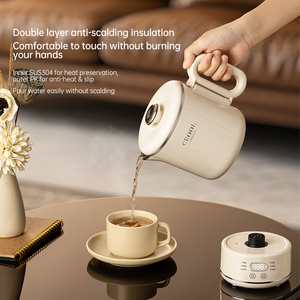 Ceool-Hervidor de té eléctrico inalámbrico, calentador de agua hirviendo automático portátil <span class=keywords><strong>con</strong></span> control de temperatura para el hogar, cocina, CB - Product Image 6