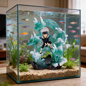 Accessoire d'aquarium en PVC écologique pour la série Great Jutsu Resonance : Libération d'eau Trois Dragons - Tobirama Senju - En stock - Product Image 2