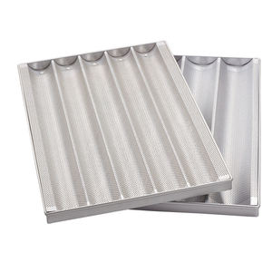 Di alta qualità all'ingrosso in lega di alluminio pane vassoio lungo bastone pane francese piatto <span class=keywords><strong>rettangolare</strong></span> forato disegno torta strumento - Product Image 5