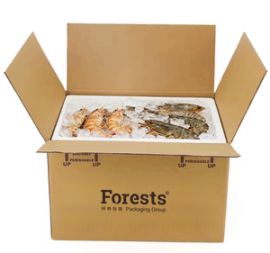 Emballage isolé <span class=keywords><strong>de</strong></span> refroidisseur <span class=keywords><strong>de</strong></span> nourriture <span class=keywords><strong>de</strong></span> carton transportant la chaîne froide congelée d'expédition Boîte d'isolation pour transporter les aliments surgelés - Product Image 2