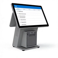 Terminal POS Android Directo de Fábrica, Pantalla Táctil HD de 15.6 Pulgadas, Monitor Dual, Caja Registradora, Impresora de Recibos Integrada, Tienda de Conveniencia