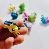 Accessoires de jouets en résine DIY en gros : Coque de téléphone, Porte-clés Mickey Stitch, Pendentif, Colle crème, Miniature, Poupée de dessin animé, Artificiel