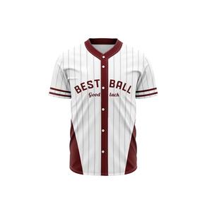 Grosir Pabrik Jersey bisbol polos kustom kancing bawah muda dan dewasa - Product Image 1