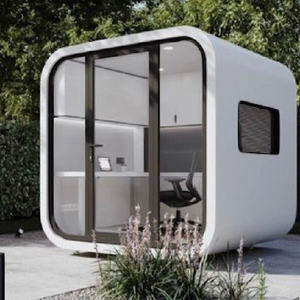 2025 Foshan <span class=keywords><strong>pas</strong></span> <span class=keywords><strong>cher</strong></span> prix nouveau Type Apple cabine <span class=keywords><strong>Plan</strong></span> préfabriqué chambre préfabriquée pods <span class=keywords><strong>de</strong></span> bureau hôtel cabines chalet dessin exportation Canada - Product Image 2