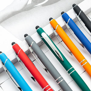 ปากกาลูกลื่นอะลูมิเนียมแบบกด ปรับแต่งโลโก้ได้ หลายสี ขนาดหัวปากกา 1.0 มม. ตัวด้ามโลหะ สไตล์สปอร์ต สำหรับเครื่องเขียนสำนักงาน - Product Image 3