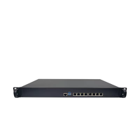 Hardware de puerta de enlace de red en rack de 1U, 8 puertos Gigabit RJ45, 4 SFP, fuente de alimentación dual para aplicaciones de enrutador VPN de firewall empresarial