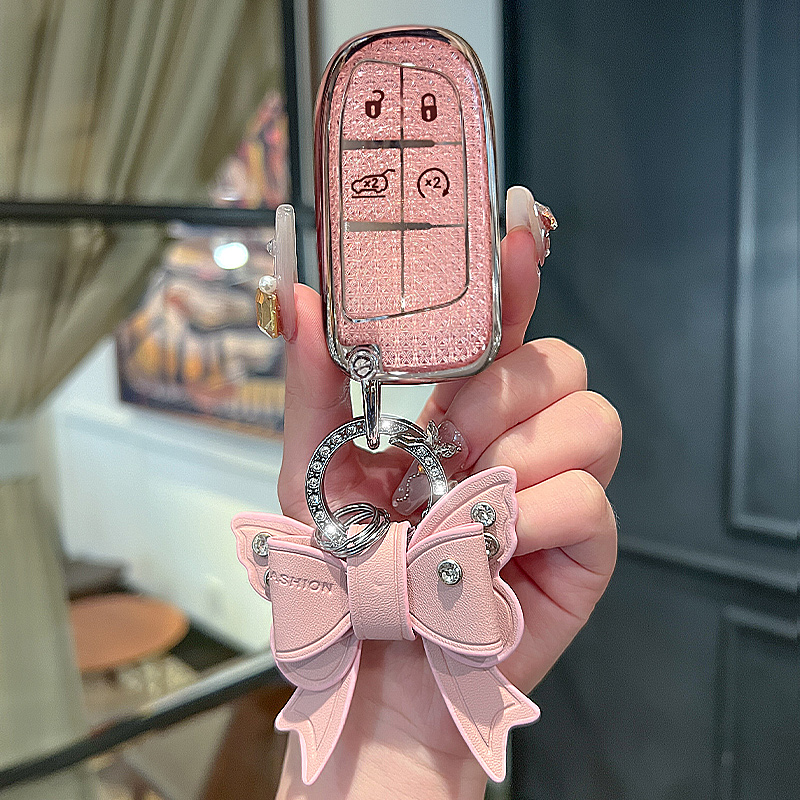 TPU Car Key Cover Case for Jeep 4 Buttons - Remote Protect Fob Bag - Guangzhou Boyi Auto Supplies