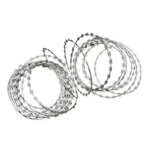 <span class=keywords><strong>Alambre</strong></span> de púas de hierro galvanizado doble concertina de bajo precio y más vendido <span class=keywords><strong>para</strong></span> protección en prisiones - Product Image 1