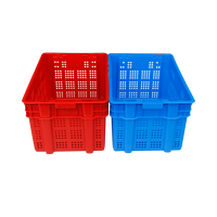 Caisses de rangement en plastique de style maille, caisses en PP pour économiser de l'espace, boîtes pour le stockage des aliments, pour le stockage des fruits et légumes